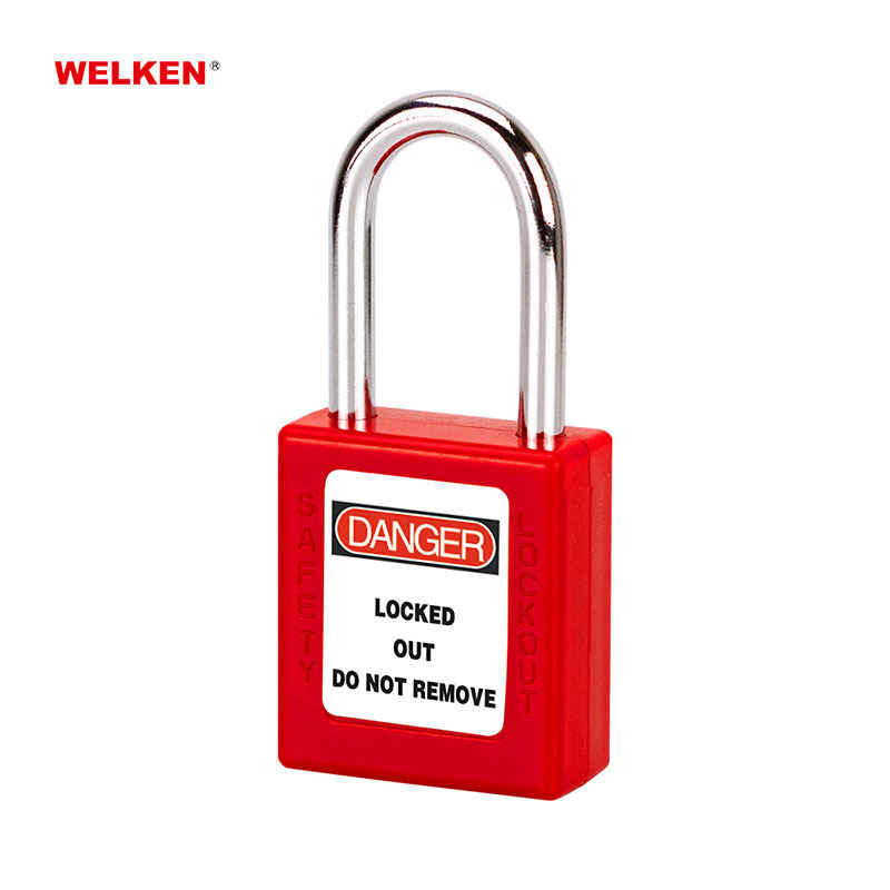 Top sale high quality 38mm shackle ABS plastic safety padlock master & alike