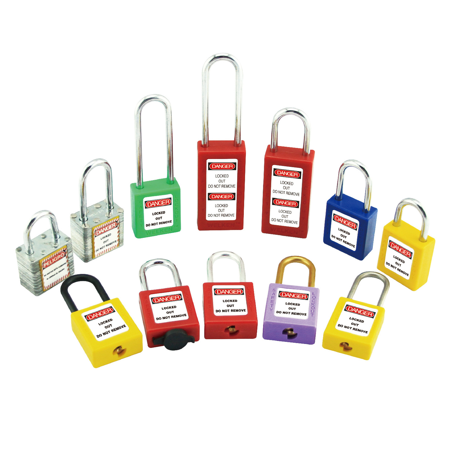 Hot Sales ABS Lock Safety padlock with master key and alike key