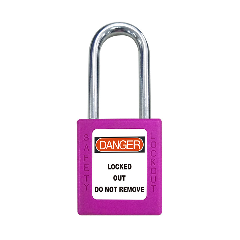 China Safety Padlock Abs security padlock Key Lock Manufacturer orange color coloful padlock factory 38mm cheap hot sale