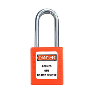 China Safety Padlock Abs security padlock Key Lock Manufacturer orange color coloful padlock factory 38mm cheap hot sale