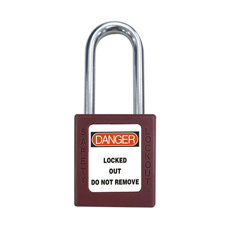 China Safety Padlock Abs security padlock Key Lock Manufacturer orange color coloful padlock factory 38mm cheap hot sale