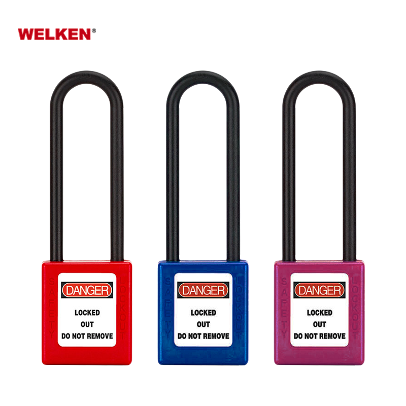 Wholesale 76mm nylon long shackle ABS Safety Lockout Tagout LOTO Insulation Padlock lock out