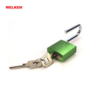 High quality durable 38mm shackle Safety Aluminum Padlock for chemical, automobile industry