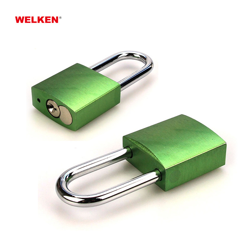 High quality durable 38mm shackle Safety Aluminum Padlock for chemical, automobile industry