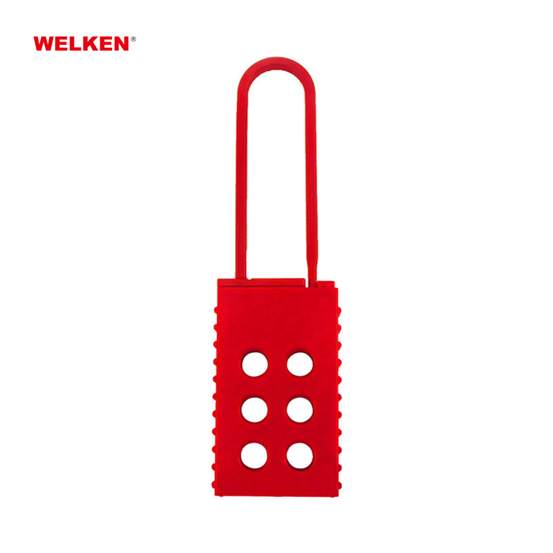 BD-8313A Nylon Shackle ABS Lock Body Insulation Hasp Lockout with 6 Holes