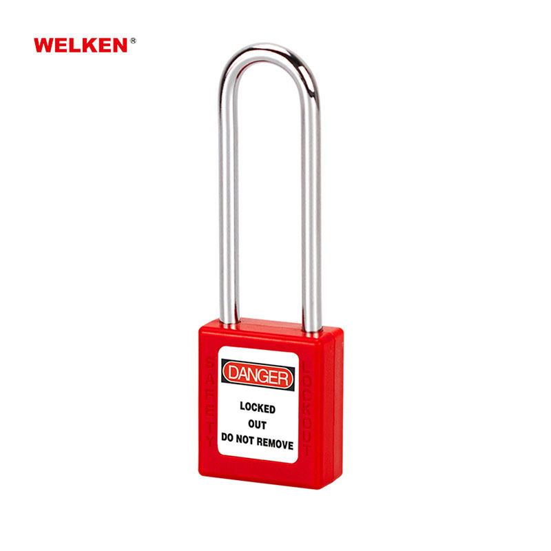 Wholesale factory lockout tagout safety Lockout Tagout Padlock long 76mm shackle ABS plastic safety padlock keyed to differ