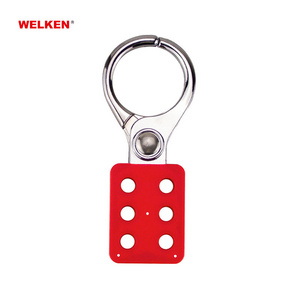 OEM 1.5" jaw 6 holes spark-proof aluminum hasp lockout red Safety Hasp Lockout devices