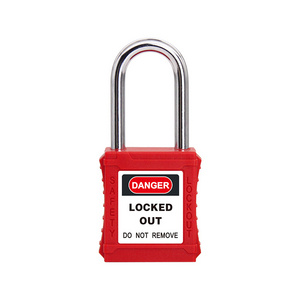 8521BS Nylon Body Lockout Padlock Series Made in China Supplier safety lock engraving security