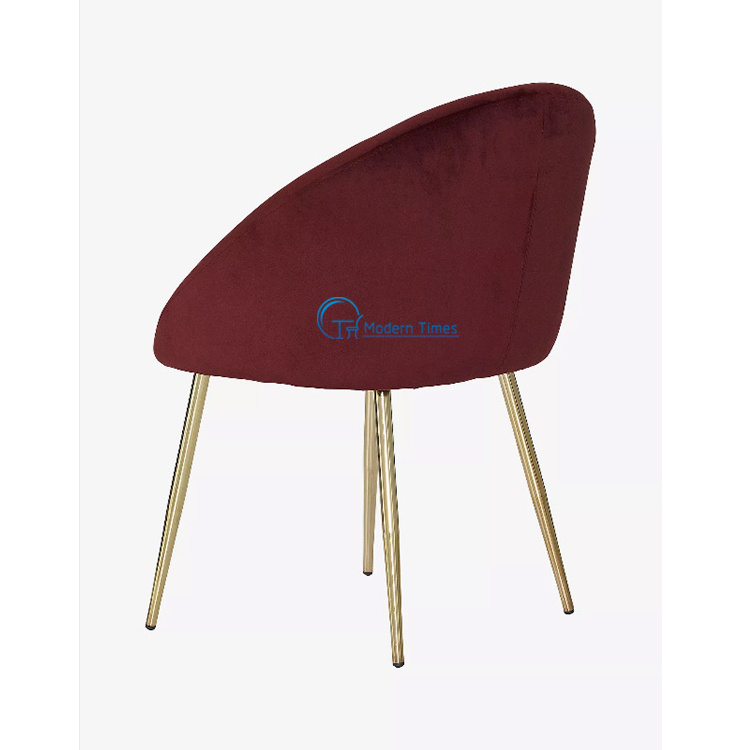 Wholesale Luxury Modern Nordic Cheap Indoor Home Furniture Velvet Metal Leg Dinning Chair