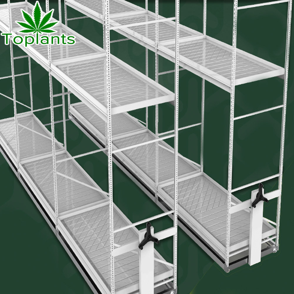 Hydrophonics vertical plant indoor mushroom mobile grow rack