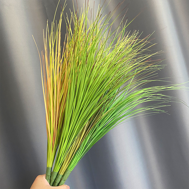 Hot sale artificial plant middle 3 head Pansi grass cheap price artificial grass