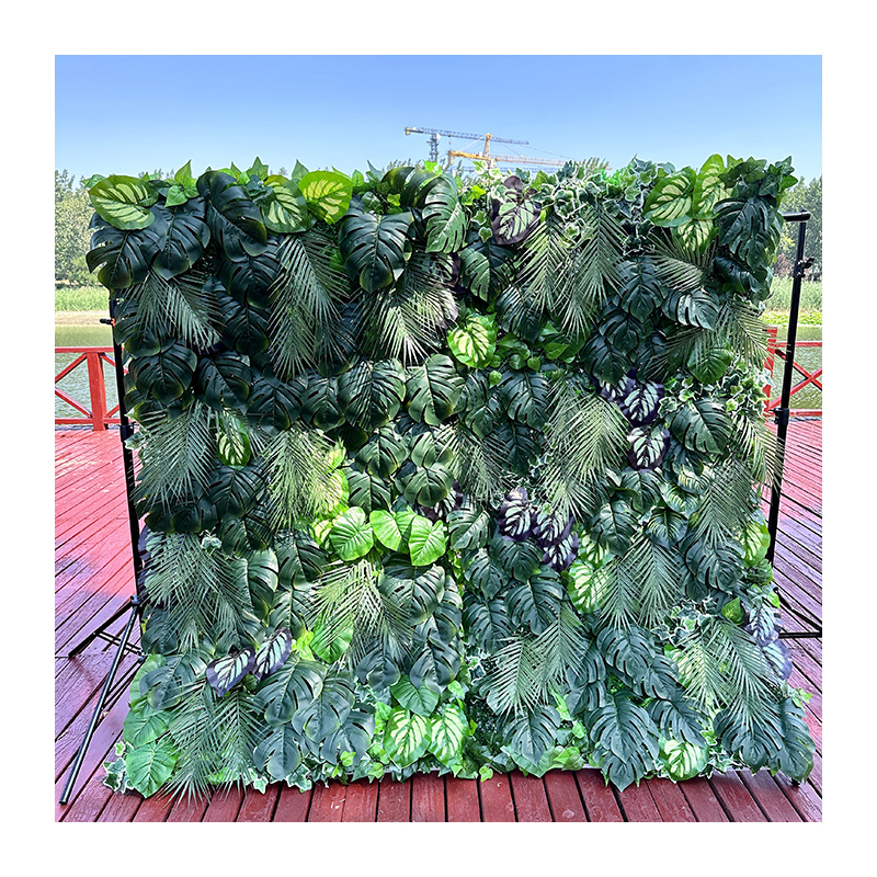 MYQ12 Artificial Grass Wall Panels Plastic Greenery Plant Wall Grass Artificial Grass Wall Backdrop For Home Restaurant Indoor D