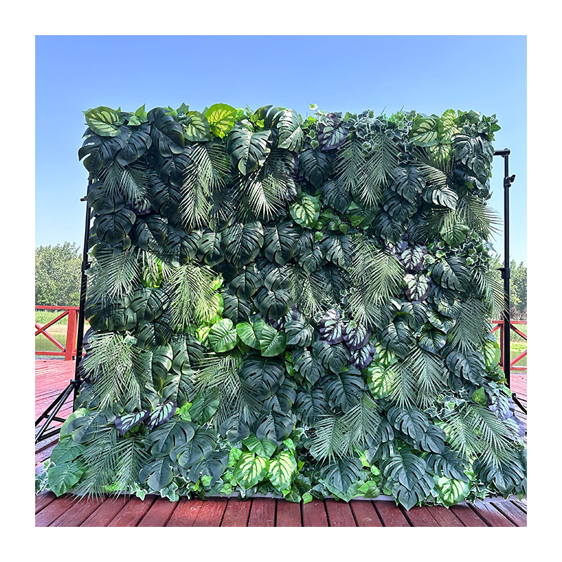 MYQ12 Artificial Grass Wall Panels Plastic Greenery Plant Wall Grass Artificial Grass Wall Backdrop For Home Restaurant Indoor D