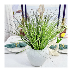 QYY-55 Colorful Single Reed Grass 40cm High Artificial Reed Grass Vase Home Wedding Decoration