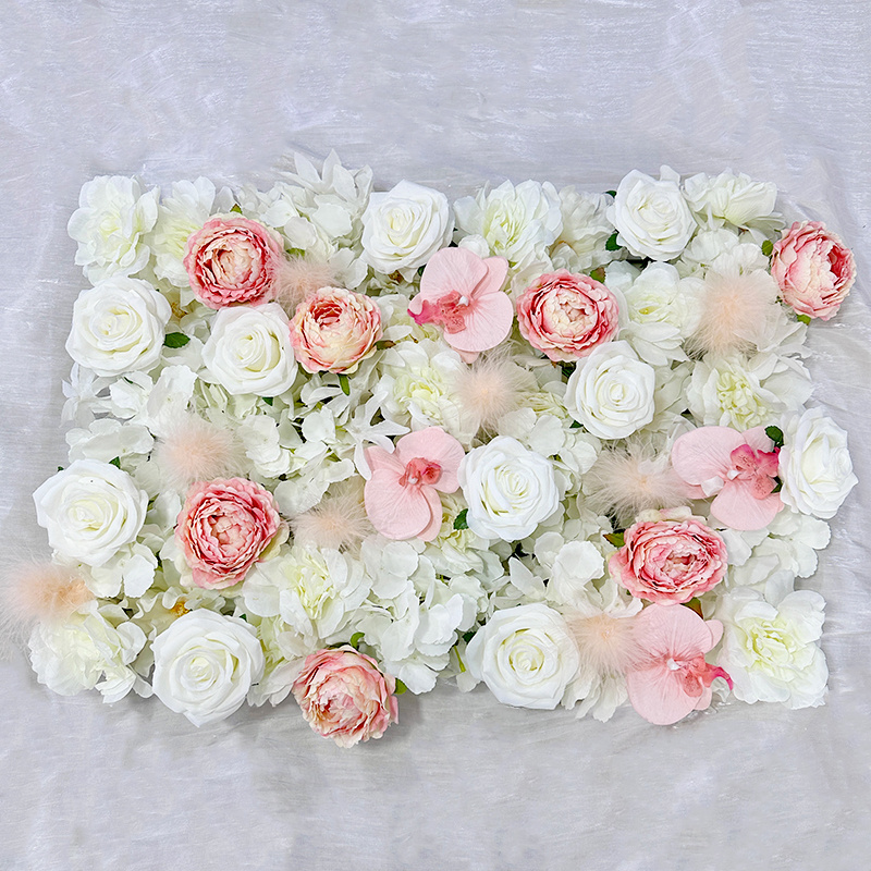 MYQ41 Wholesale Wedding Flower Orchid Backdrop Artificial Flower Lily Wall Decorative Panel