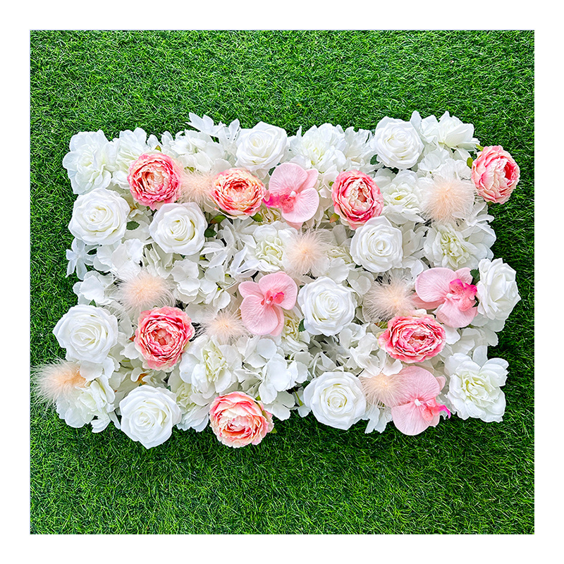 MYQ41 Wholesale Wedding Flower Orchid Backdrop Artificial Flower Lily Wall Decorative Panel