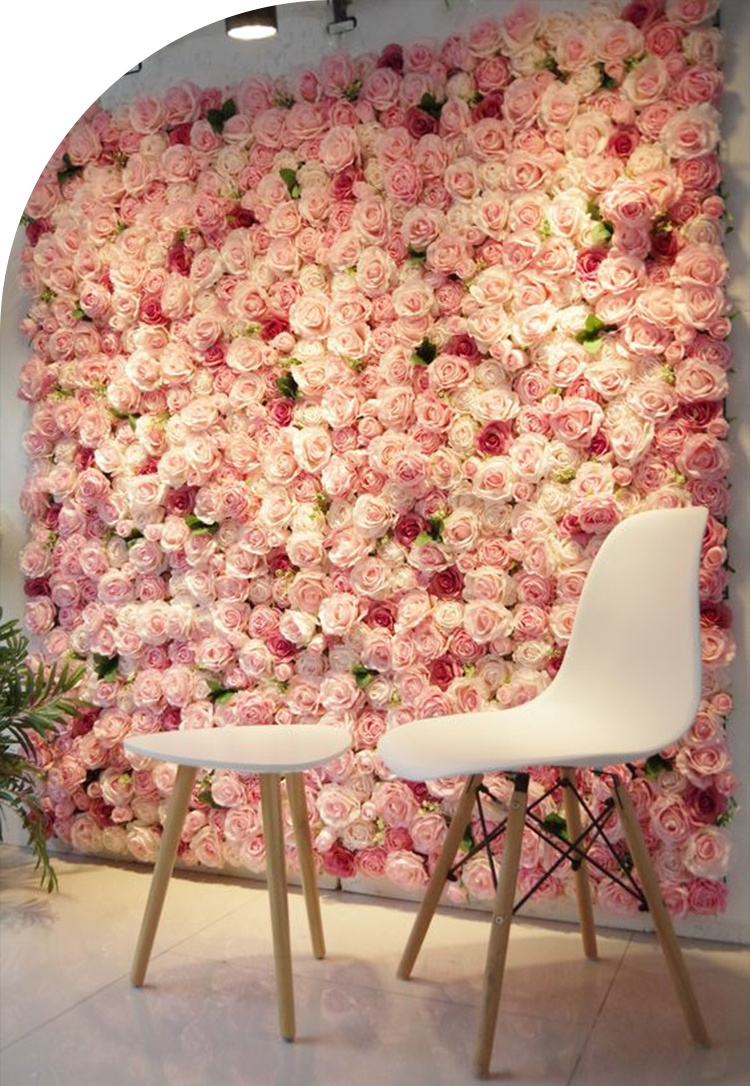 MYQ36 Silk Roses Backdrop Lily Flowers Wedding Decoration Artificial Dahlia Flower Wall