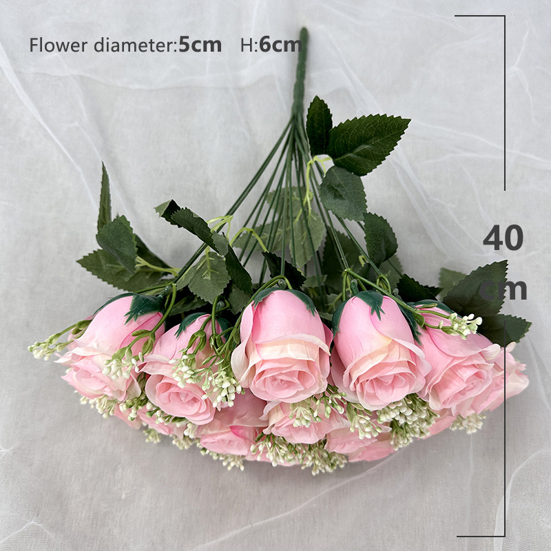 New Product 18 Heads Artificial Rose Flower Bouquet Roses Flowers Floral Rose Wedding Decoration