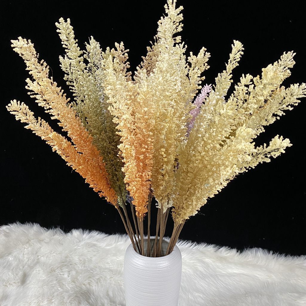 Factory Wholesale Customized Artificial Reed Feather Flower Plant Wedding Decoration