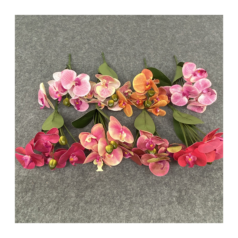 Factory Customized Bulk Silk Phalaenopsis Wholesale Wedding Decor Butterfly Orchids Artificial Flowers