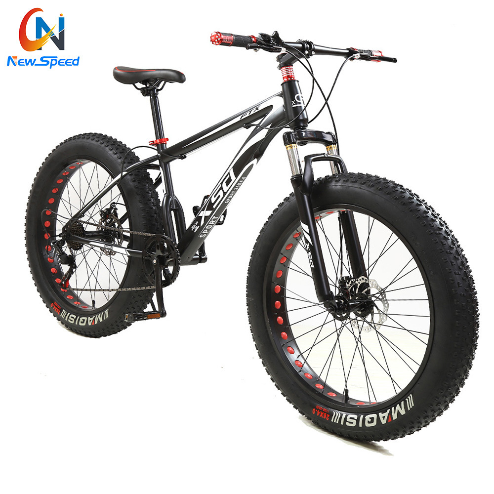 wholesale cheap steel 21speed fat mountain bike Frame snow Bicycle fat lutonix cycle 26 inch bicicleta mountain bikes