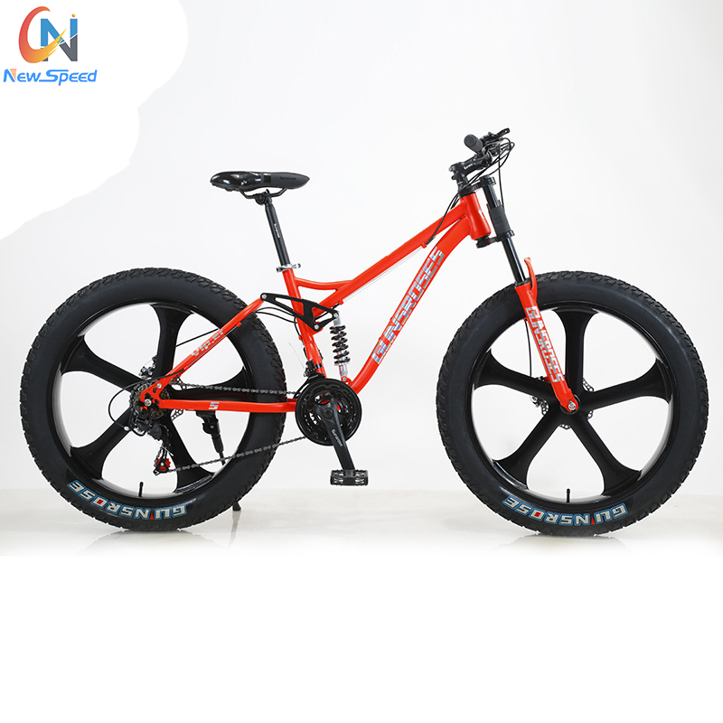 Factory Price 26/29 Inch 21 Speed snow bike Full suspension Fat Tyre bicycle Other Mountain Road Dirty Bike