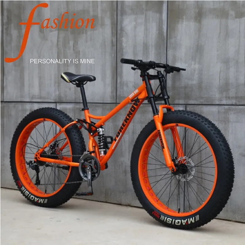 4.0 Carbon Fat Bike For Men/ Full Suspension Mountain Fat Bike Fatbike Alloy Rims/ Popular Fat Tire Bicycle With Good Tyre