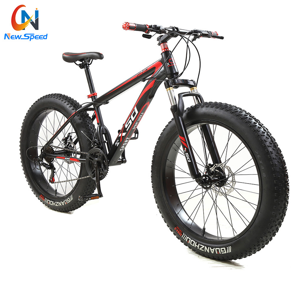 wholesale cheap steel 21speed fat mountain bike Frame snow Bicycle fat lutonix cycle 26 inch bicicleta mountain bikes