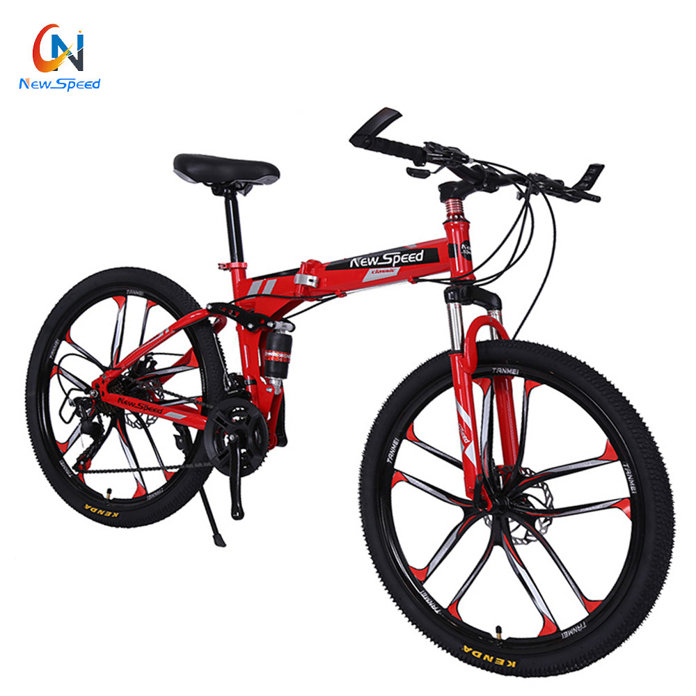 mountainbike folding mountain bike /foldable 26 inch full suspension moutain bike/high quality sepeda gunung lipat mtb supplier