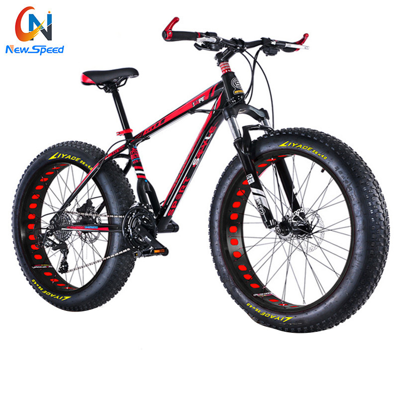 wholesale cheap steel 21speed fat mountain bike Frame snow Bicycle fat lutonix cycle 26 inch bicicleta mountain bikes