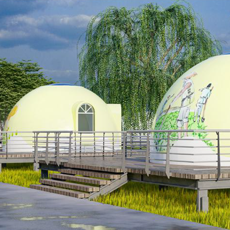 Graphene EPS Clear Dome House Fiber Glass Tree House Tent Geodesic Dome House Polystyrene Prefabricated Home