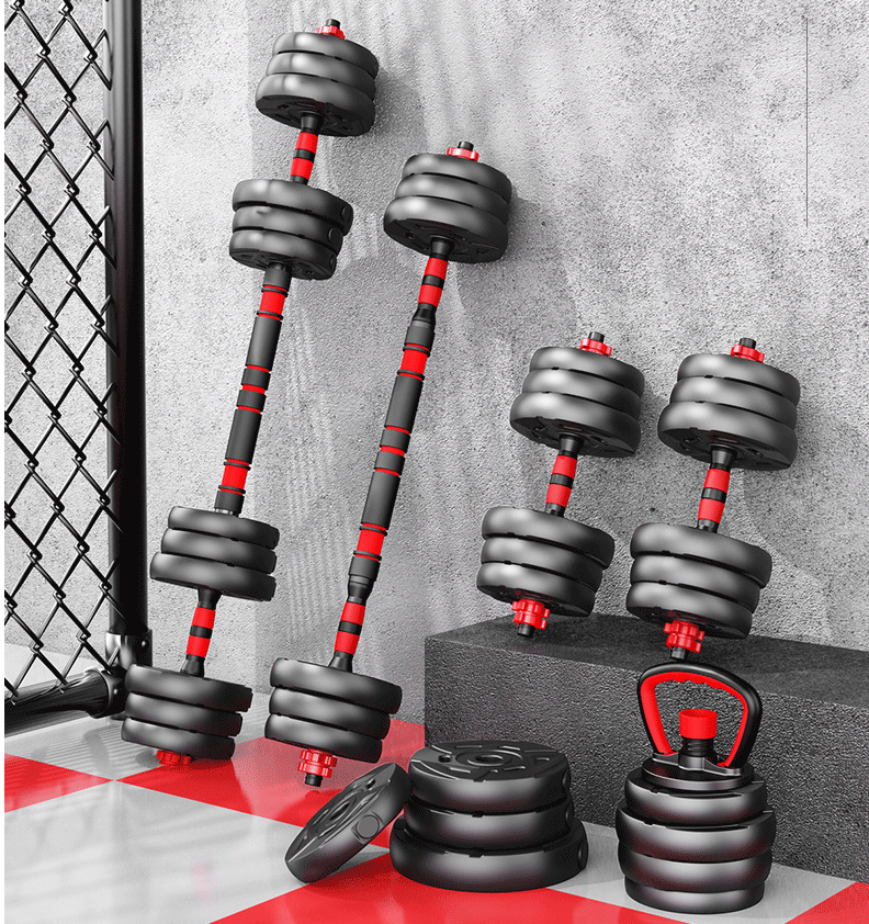 2022 Dumbbell Men's Sports Fitness Equipment Home Pair of Arm Exercise 10/15/20/30/40kg Adjustable Barbell