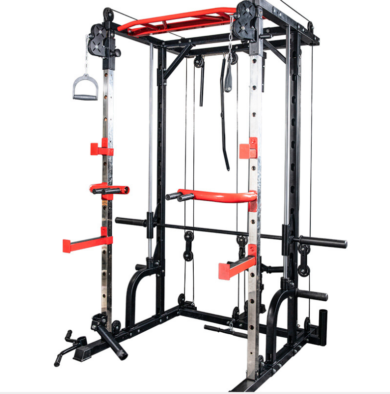 Multi-Functional Trainer Home Use Smith Machine Gym Fitness Equipment Squat Rack 3D Smith Machine