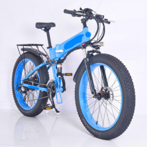 Snow beach foldable electric bicycle lithium battery scooter tandem bicycle off-road power-assisted battery car