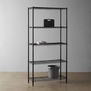 Kitchen Pantry Utility Shelf Display Adjustable Wire 5 Tier Metal Chrome Rack Storage Shelf