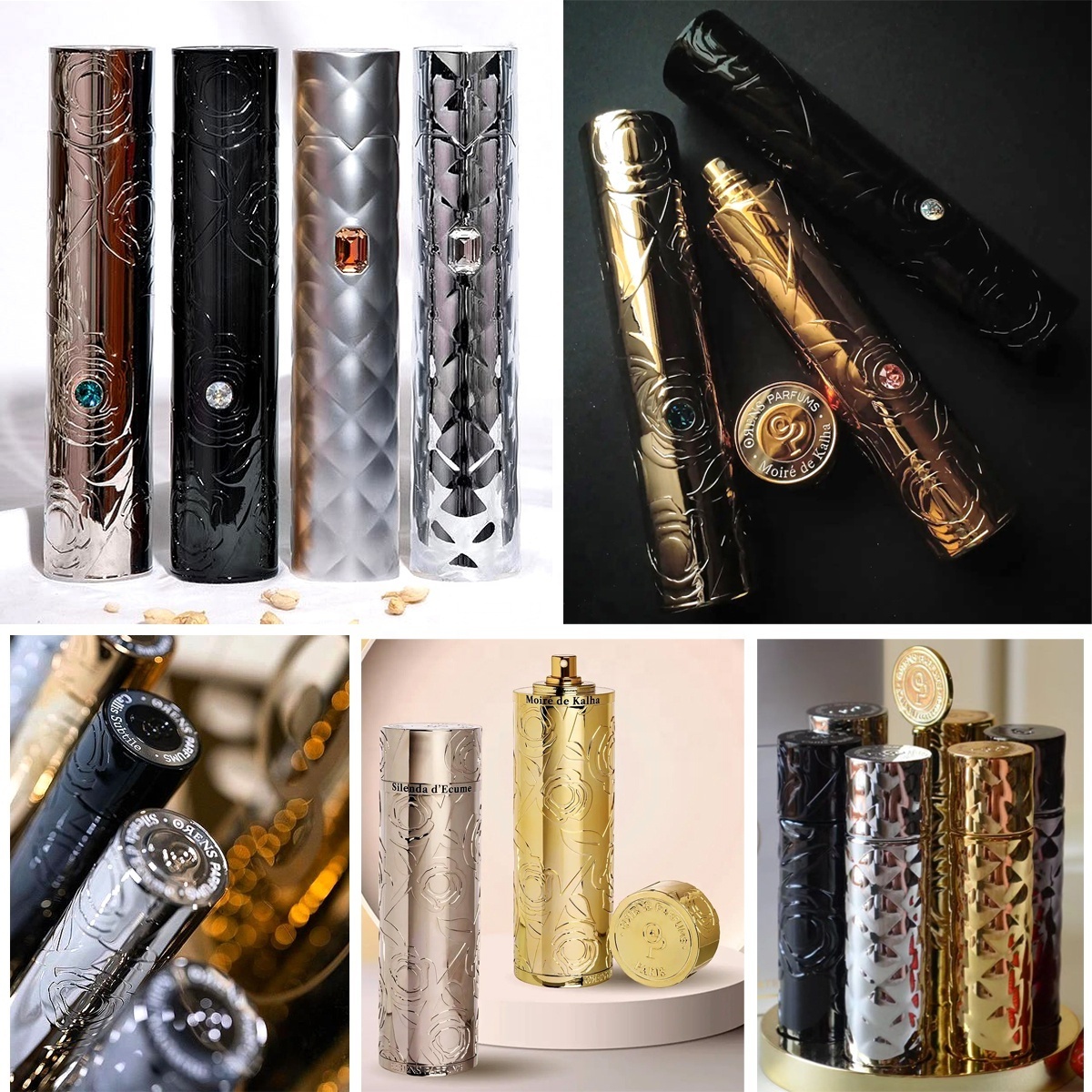 Hot Selling Multi-Shape & Material Perfume Bottle Cap Easy Open End Design Top Scent Package for Metal Perfume Caps