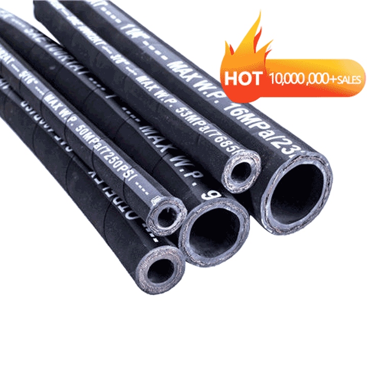 wholesale high pressure resistant synthetic industrial hydraulic rubber hose