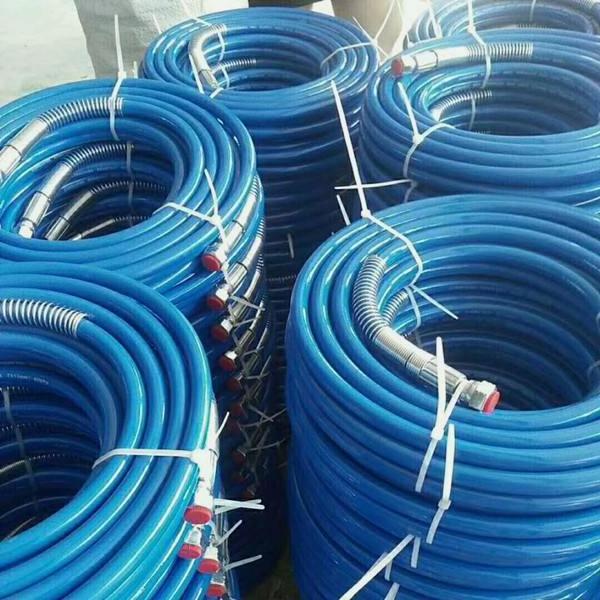 China wholesale 1/8 High Pressure Fiber Braided Rubber Resin Hose of Rubber Hoses like grout injection hose armored flame retarded