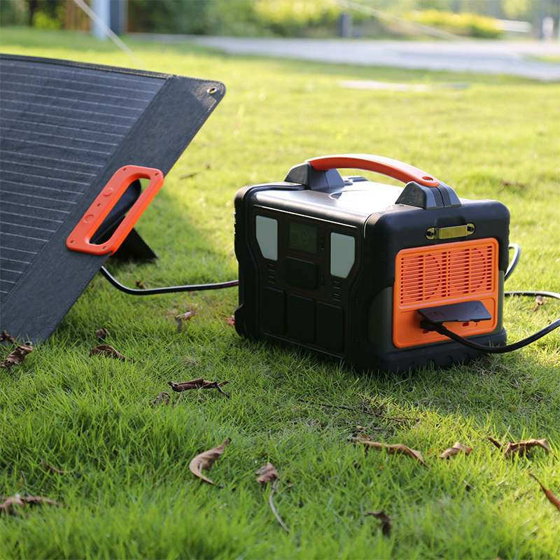 700W 699Wh Portable Power Station Solar Generator Backup Power Emergency Battery For Camping Home Blackout