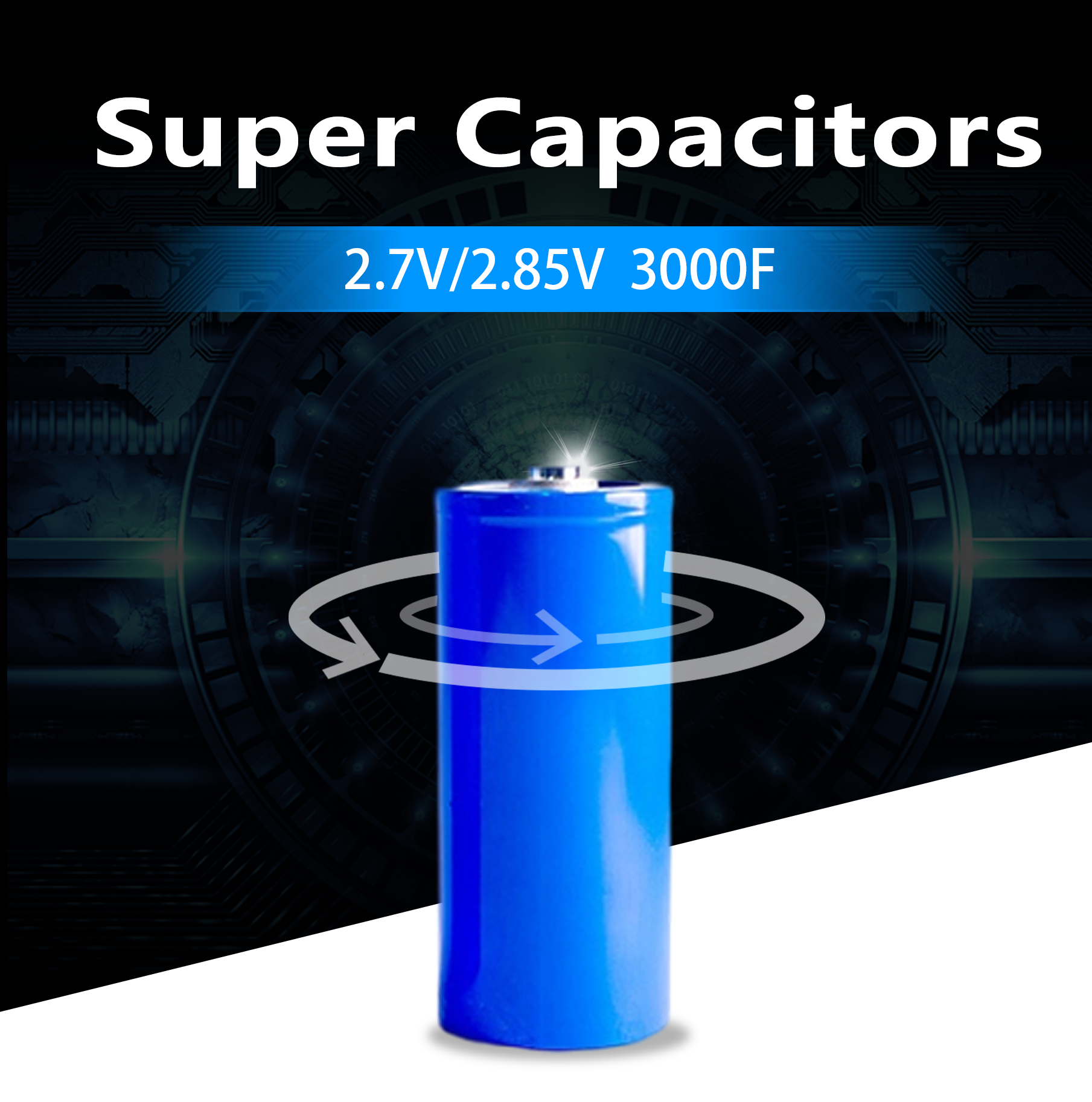 Plannano Super Farad Capacitor 2.7V 3000F Super Capacitor For Car Auto power battery Super Capacitors