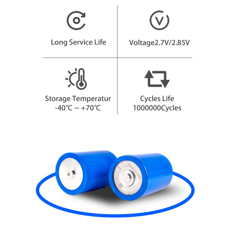 Plannano Super Farad Capacitor 2.7V 3000F Super Capacitor For Car Auto power battery Super Capacitors