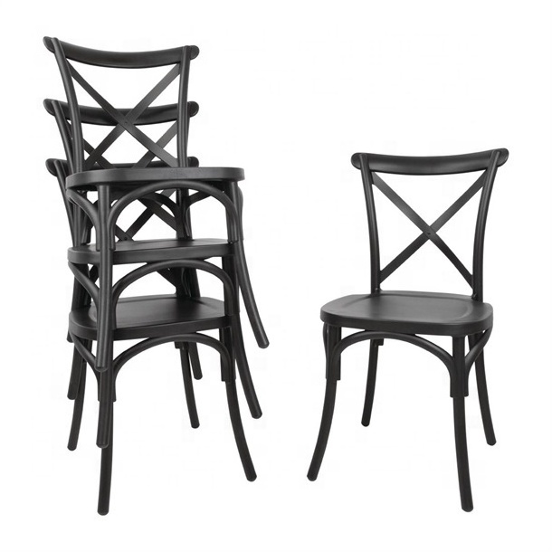 Wholesale free sample modern simple design stacking indoor plastic dining chairs outdoor chairs plastic