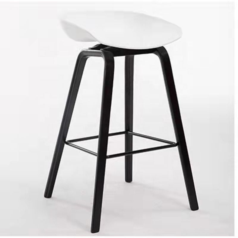 French bistro bar stools kitchen used black metal steel plastic chair modern bar stools