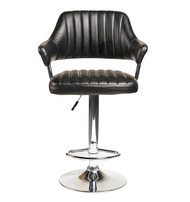 luxury modern black restaurant leather bar stool sets high and tall bar chairs for sale