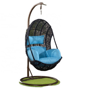 modern design hanging egg chair outdoor swing rattan bubble chair price with stand