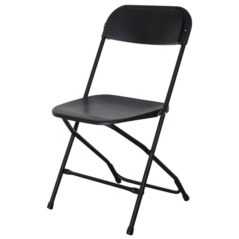 Top sale white foldable metal frame plastic chair wholesale folding chairs Canada