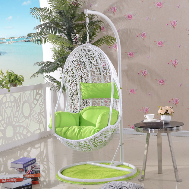 modern design hanging egg chair outdoor swing rattan bubble chair price with stand