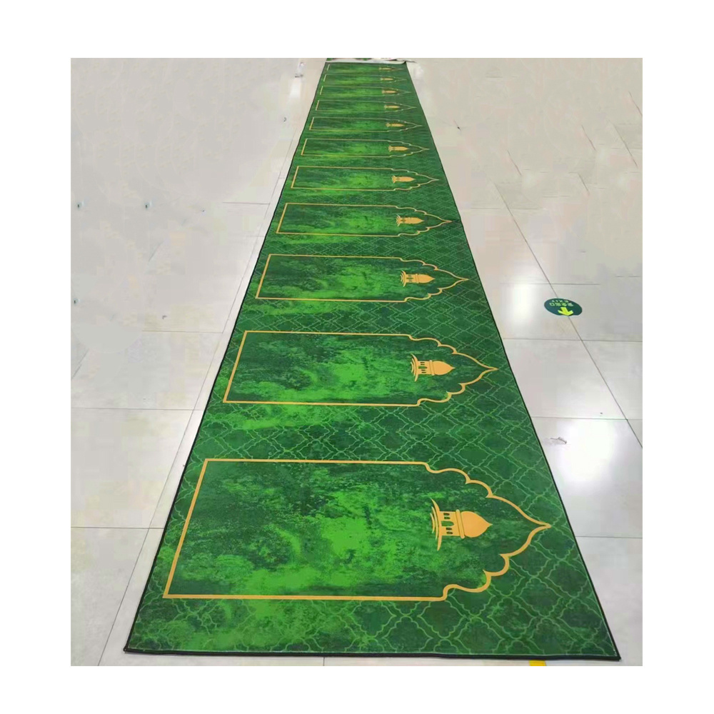 3d Printed Islamic Praying Mat Turkish Sajjadaha Anti-slip Runner Rugs 100%Polyester Prayer Rug