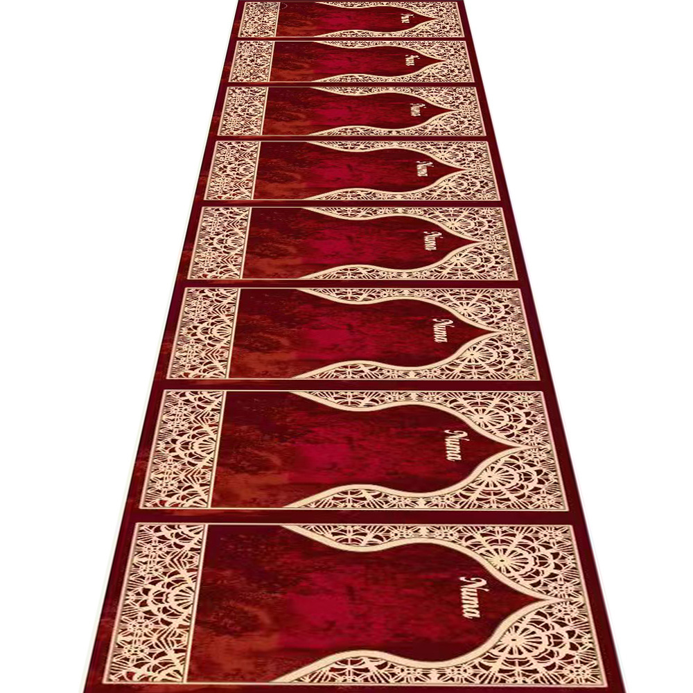 3d Printed Islamic Praying Mat Turkish Sajjadaha Anti-slip Runner Rugs 100%Polyester Prayer Rug