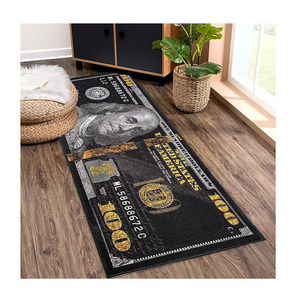 Islamic Gift Money Rugs 100 Dollar Bill Cool Area Rug Runner for Living Room Bedroom Home Decor Luxury Indoor Outdoor Rug